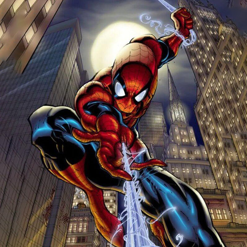 Ideaal handwerk voor fans - Spiderman Diamond Painting