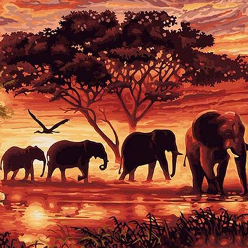 Afrikaanse Olifant| Diamond Painting