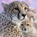 Afbeelding in Gallery-weergave laden, Cheetah Moeder Liefde| Diamond Painting
