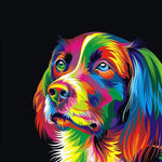 Afbeelding in Gallery-weergave laden, Kleurrijk Hondengezicht| Diamond Painting
