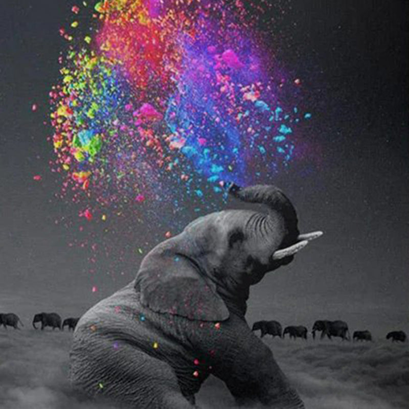 Gelukkige Olifant| Diamond Painting