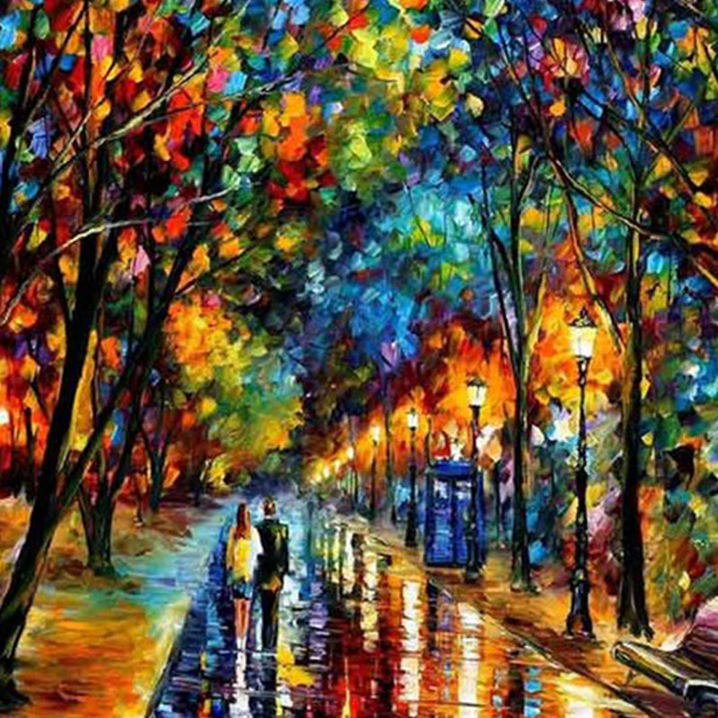 DPHERO Diamond Painting Liefdespaar - 5D DIY Ronde Stenen Diamond Art Voor Volwassenen
