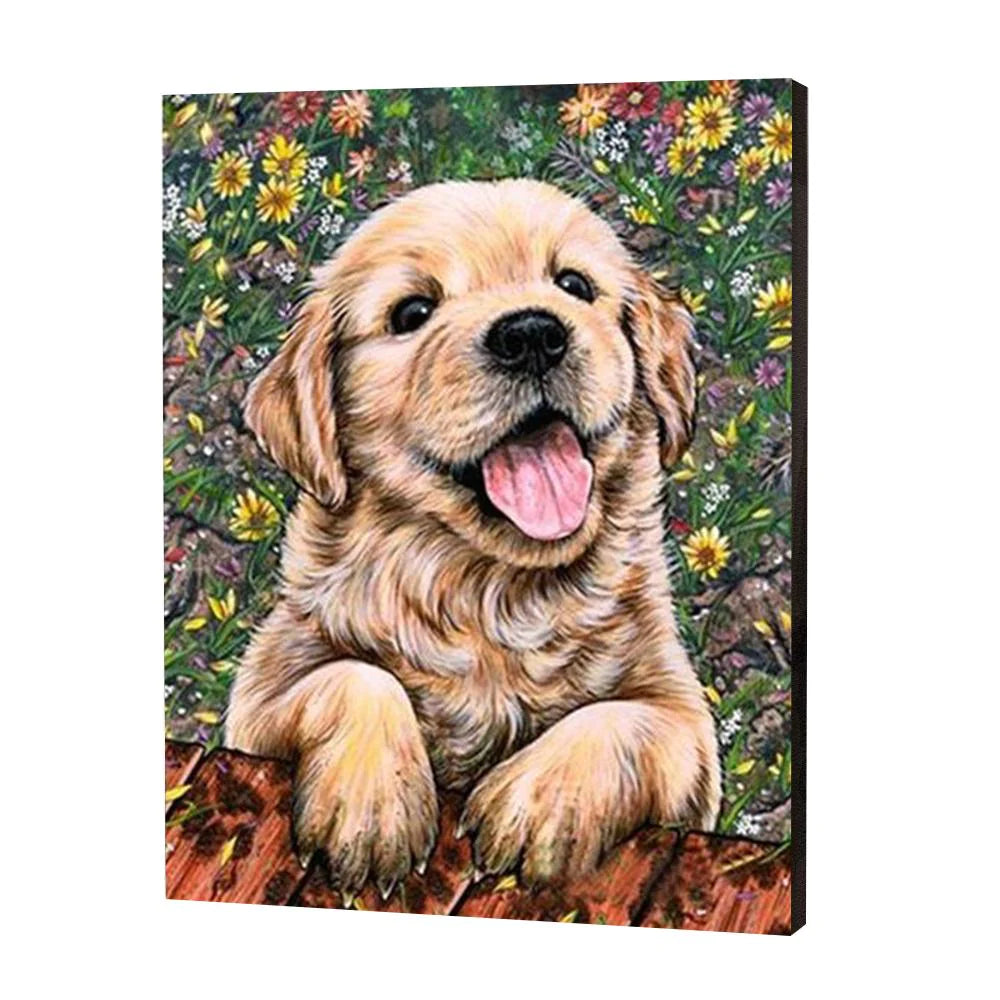 Schattige Hond Puppy Diamond Painting