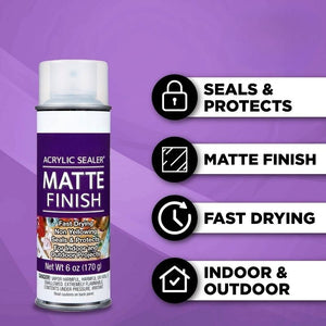 spray acrylic sealer matte finish