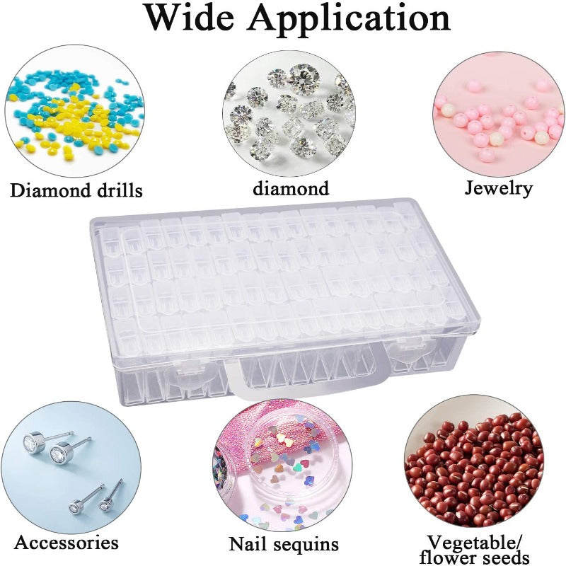 64 grids diamond painting storage box