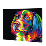 Afbeelding in Gallery-weergave laden, Kleurrijk Hondengezicht| Diamond Painting
