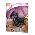 Afbeelding in Gallery-weergave laden, Hond In Een Paraplu| Diamond Painting

