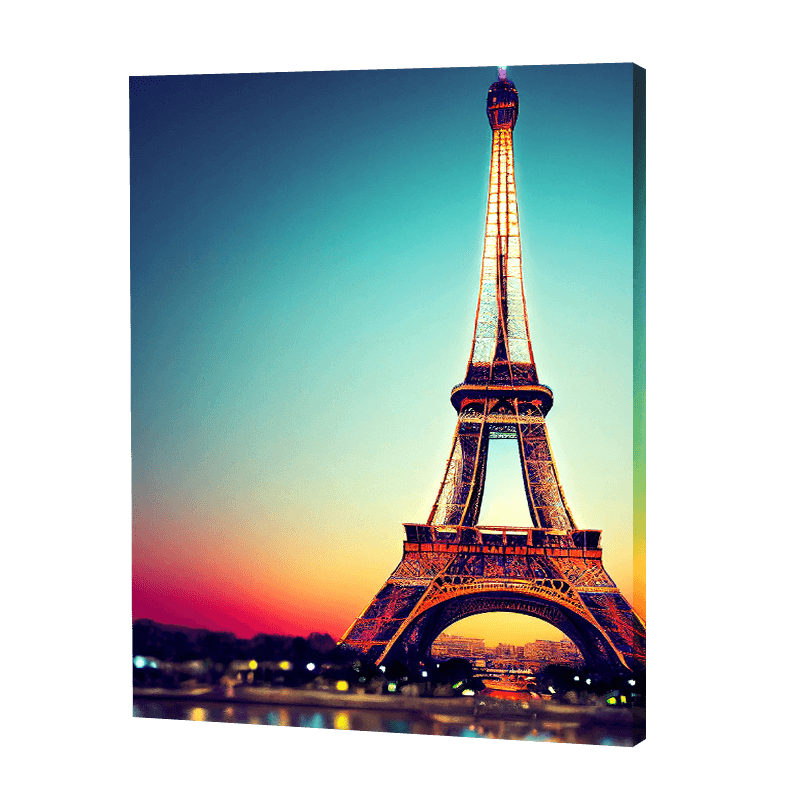 Middernacht Eiffeltoren| Diamond Painting