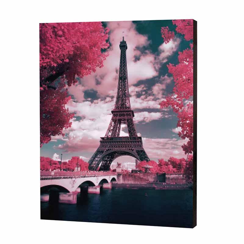 Roze Parijse Bomen| Diamond Painting
