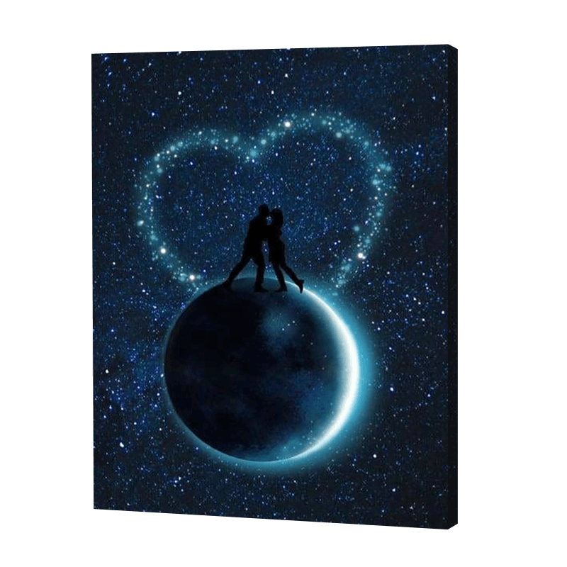 Romantiek Over De Maan| Diamond Painting