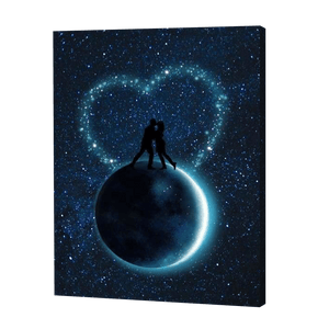 Romantiek Over De Maan| Diamond Painting