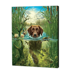Afbeelding in Gallery-weergave laden, Zwemmende Hond| Diamond Painting
