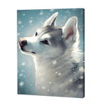 Afbeelding in Gallery-weergave laden, Witte Wolf In De Sneeuw| Diamond Painting
