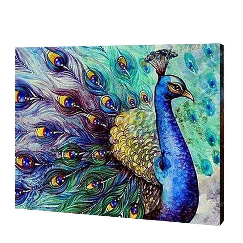 Azure Peacock| Diamond Painting
