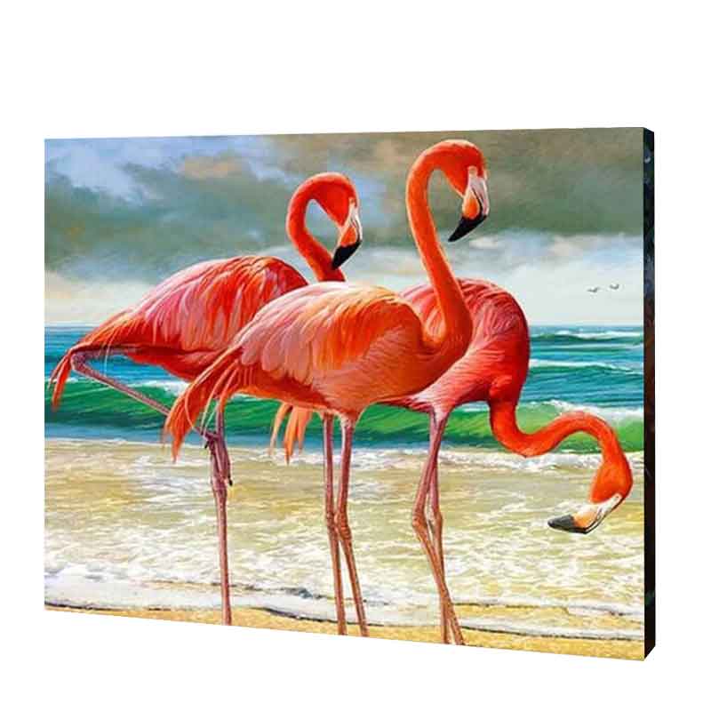 Strand &Flamingo'S| Diamond Painting