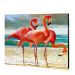 Afbeelding in Gallery-weergave laden, Strand &amp;Flamingo&#39;S| Diamond Painting
