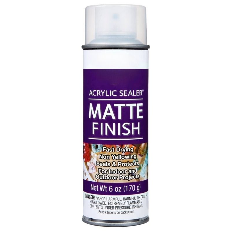 spray acrylic sealer matte finish